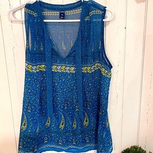 Sheer sleeveless blouse